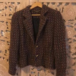 Vintage wool and silk Doncaster coat-small